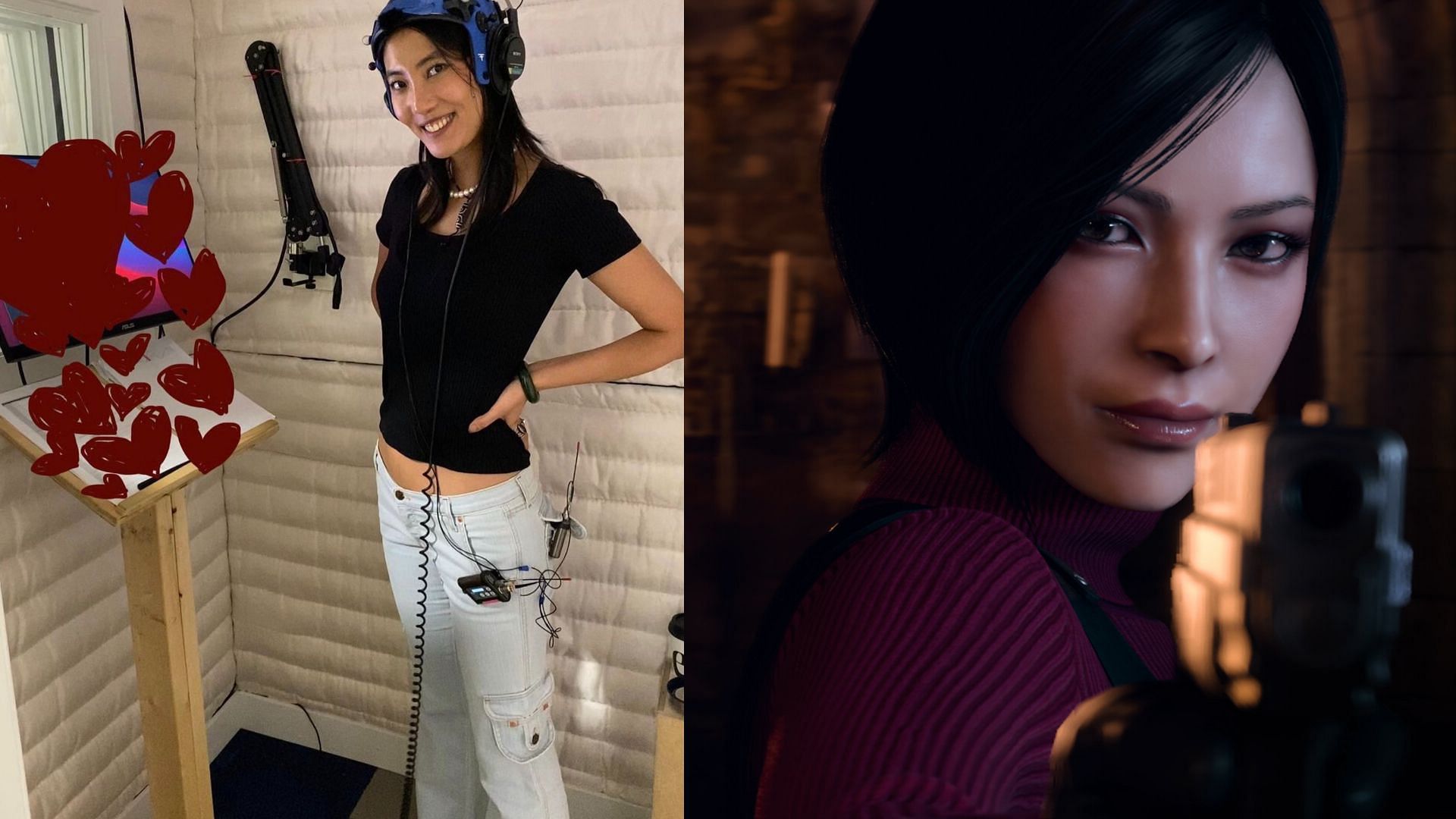 Lily Gao, who voices Ada Wong in the Resident Evil 4 remake receives hateful response from some fans who disliked her portrayal of the character (Image via Capcom, Instagram/ Lily Gao (@lilygao1))
