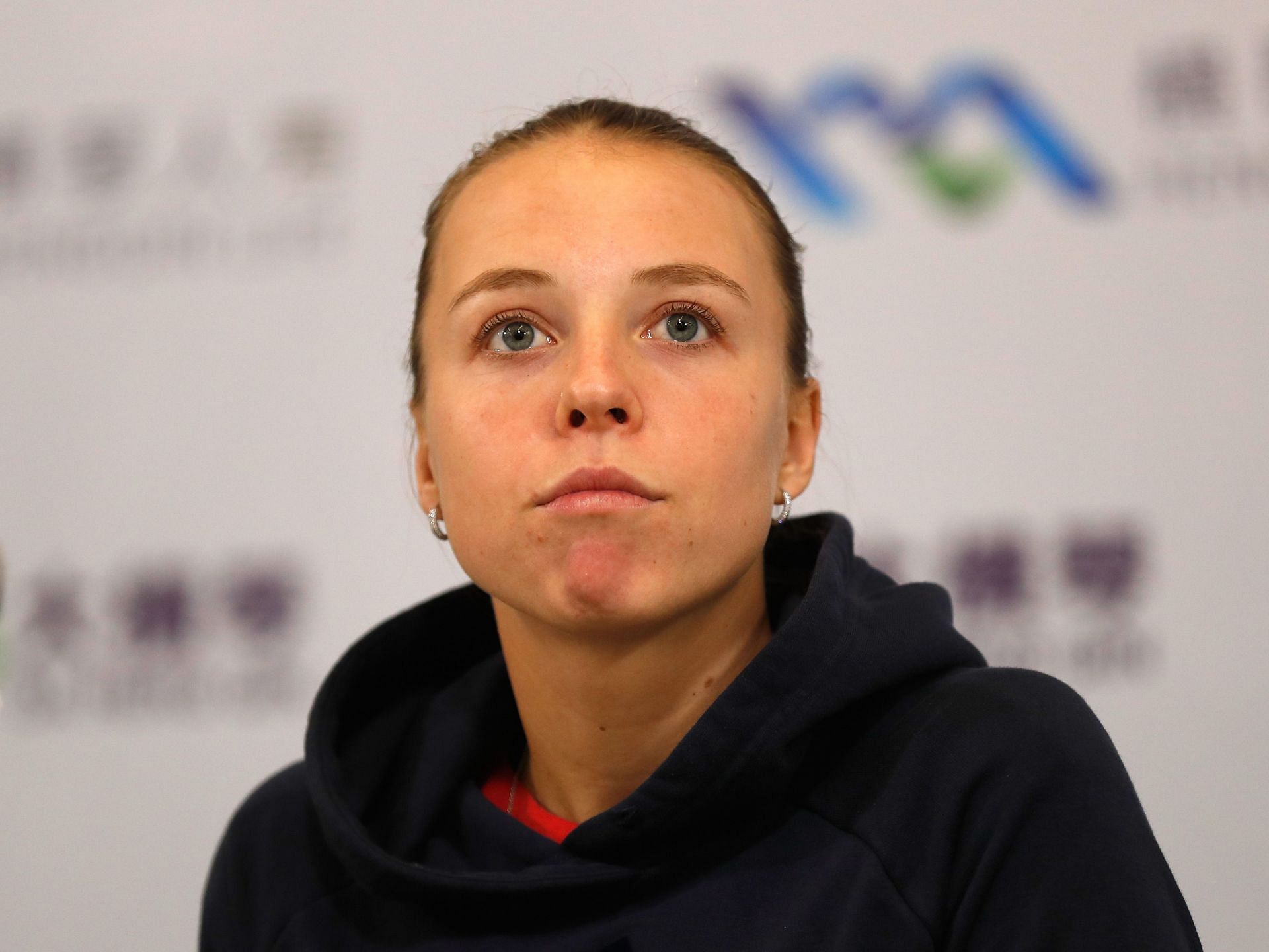 Anett Kontaveit at the 2018 WTA Elite Trophy