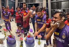 [WATCH] "Celebrations time!"- KKR celebrate grandly after a memorable victory against GT in IPL 2023