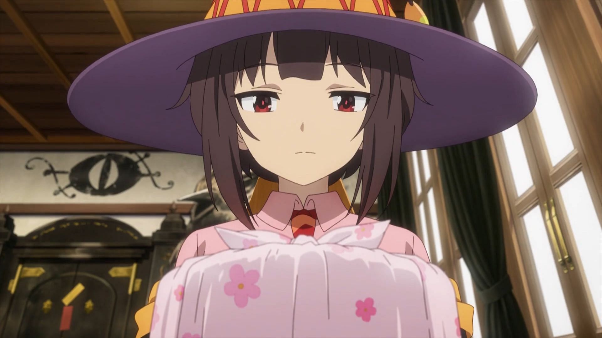 Megumin as seen in KonoSuba: An Explosion on This Wonderful World! episode 4 (Image via Studio Deen)