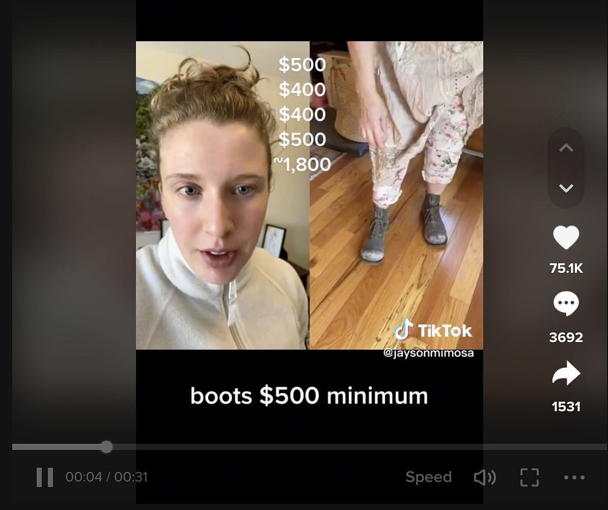 Jayson, another TikToker, decoded the price of the whole look and claimed that everything Chelsea&#039;s mom was wearing cost about $1800. (Image via TikTok)