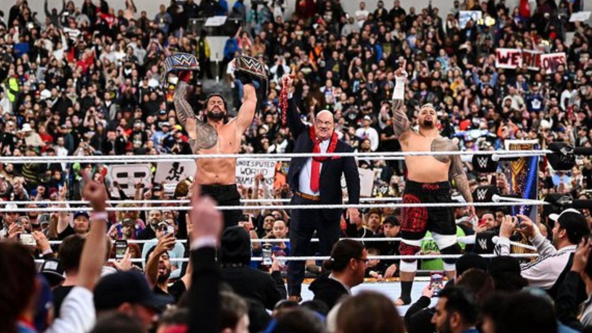 Roman Reigns retained his title at WrestleMania 39
