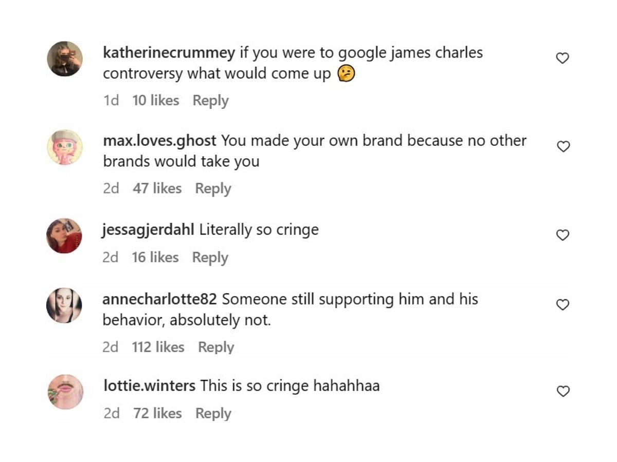 Netizens are divided on whether to support James Charles&#039; new makeup brand announcement (Image via Instagram/@jamescharles)