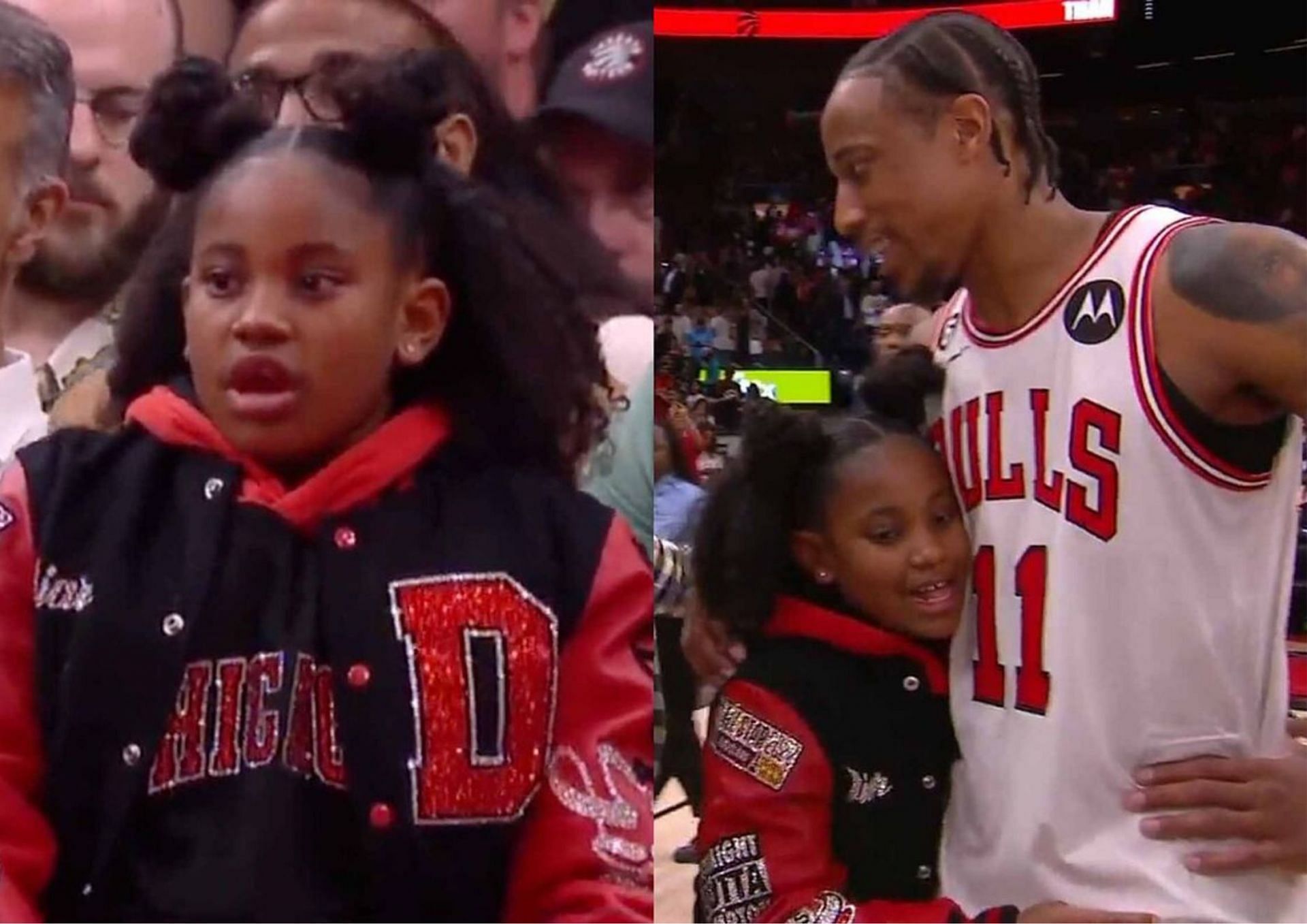 DeMar DeRozan's nine-year-old daughter helped the Toronto Raptors shoot 18-36 from the free-throw line.