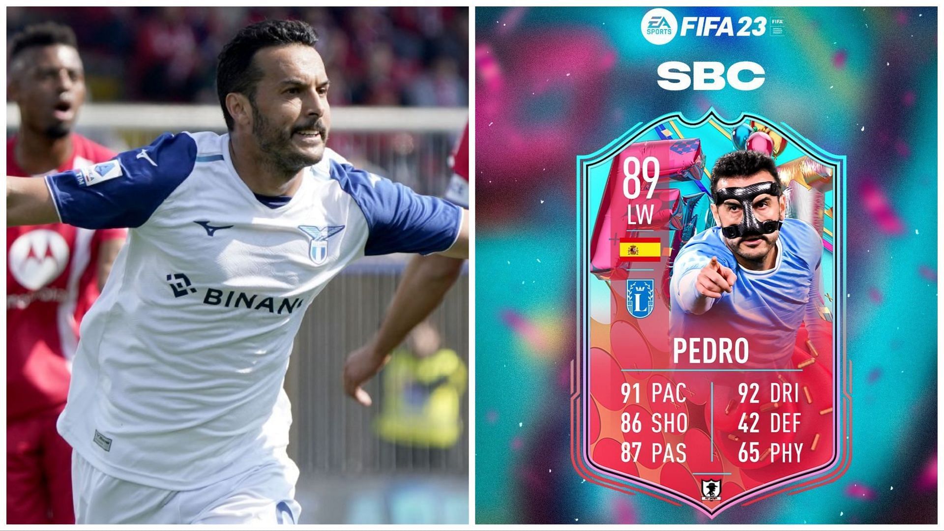 FUT Birthday Pedro has been leaked (Images via Getty and Twitter/FUT Sheriff)