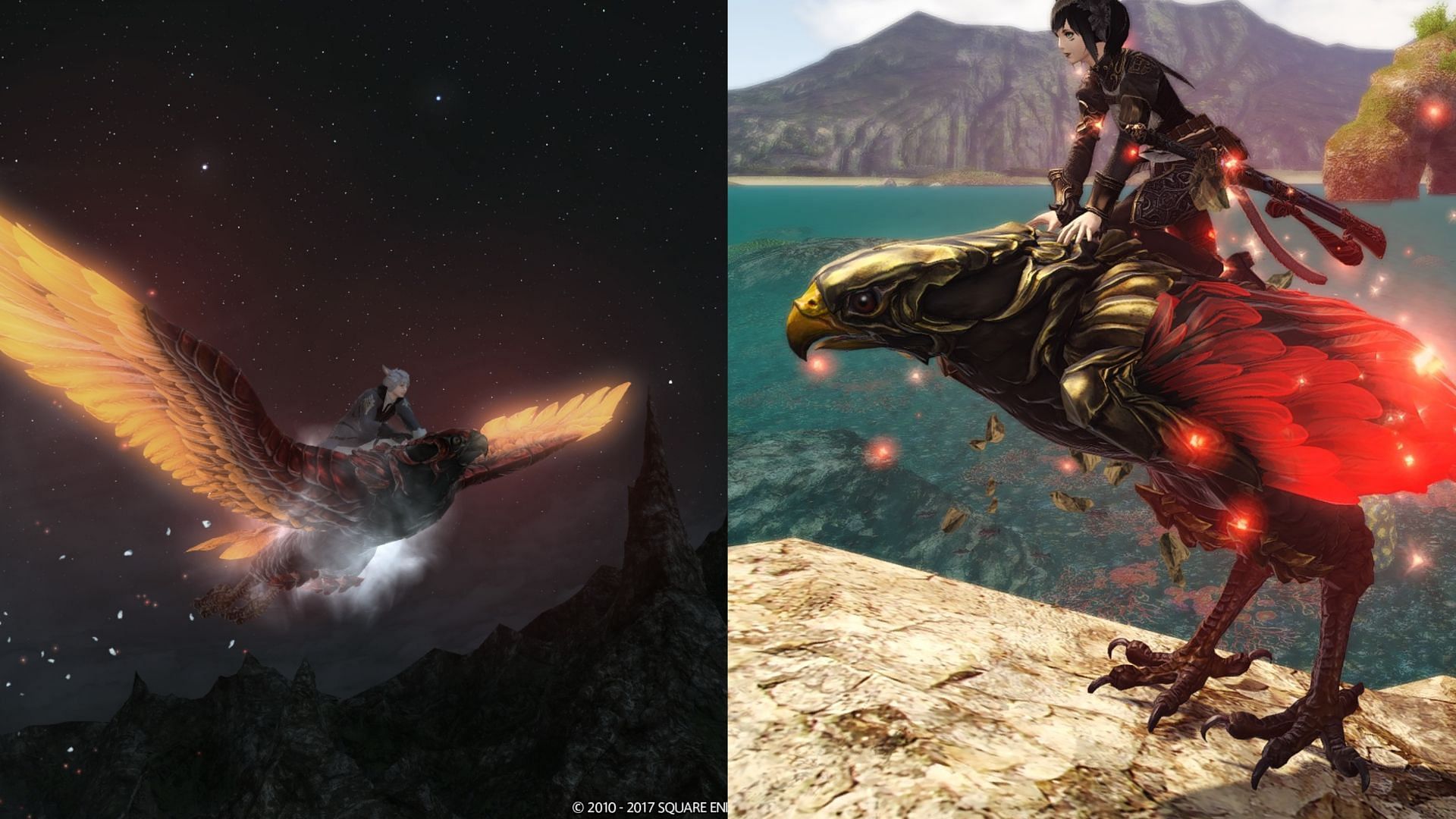 There are plenty of Lanner mounts in Final Fantasy XIV, but how can players obtain them? (Images via Square Enix)