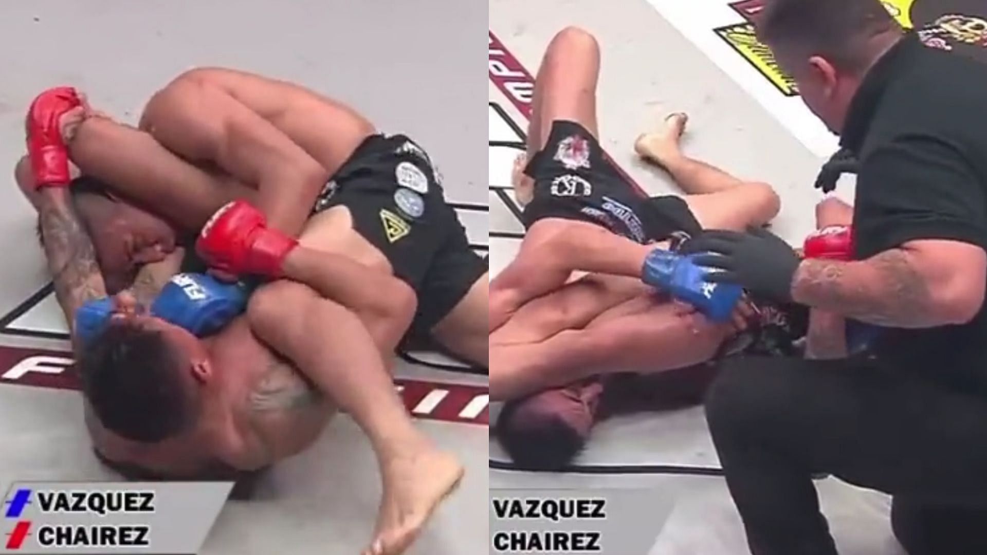 Fury FC 76 main event between Edgar Chairez and Gianni Vazquez [Image courtesy of @alexbehunin on Twitter]