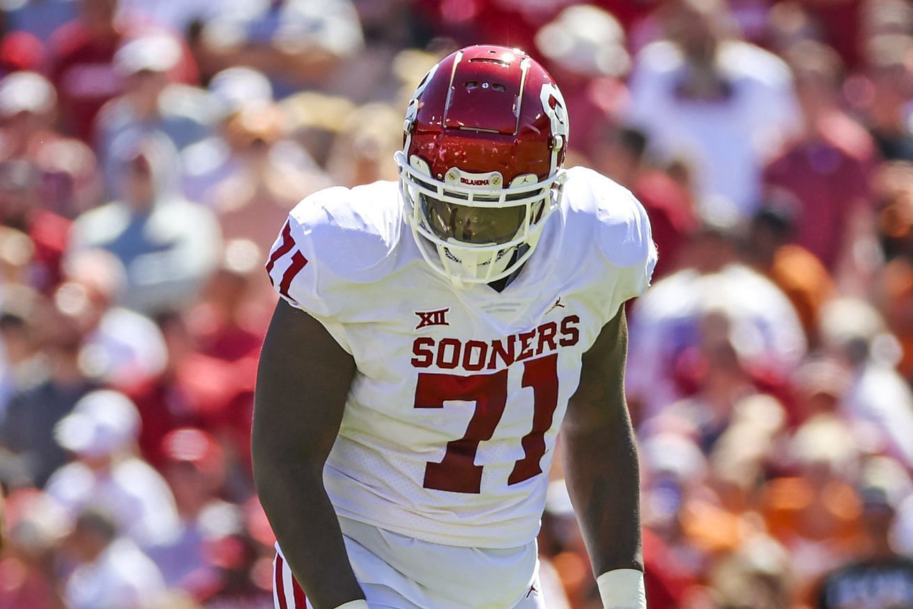 Oklahoma offensive tackle Anton Harrison