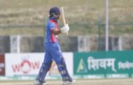 Dipendra Singh-Airee in action for Nepal (PC: Cricket Association of Nepal)