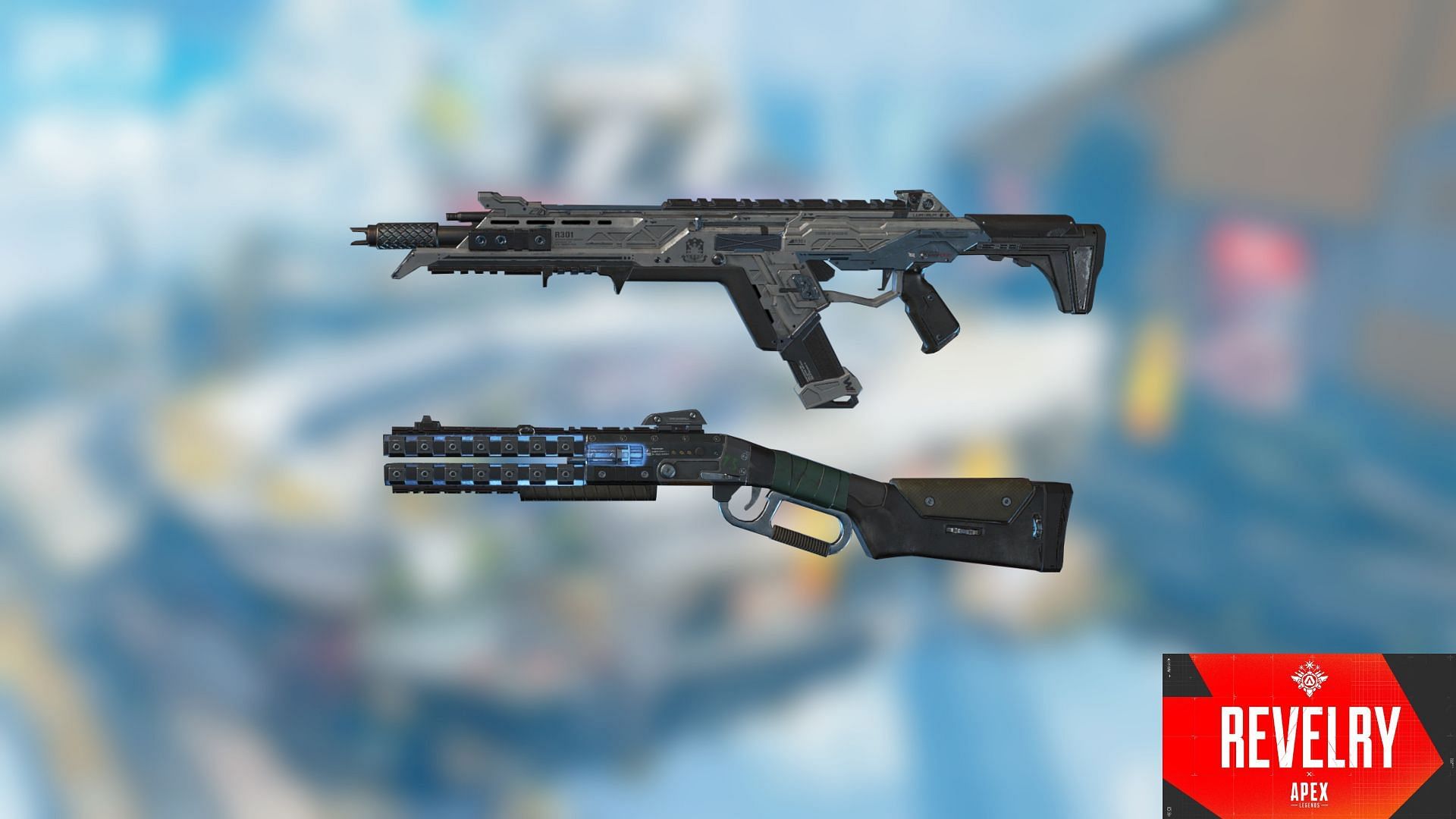 R301 and Peacekeeper in Apex Legends (Image via Respawn Entertainment and Sportskeeda)