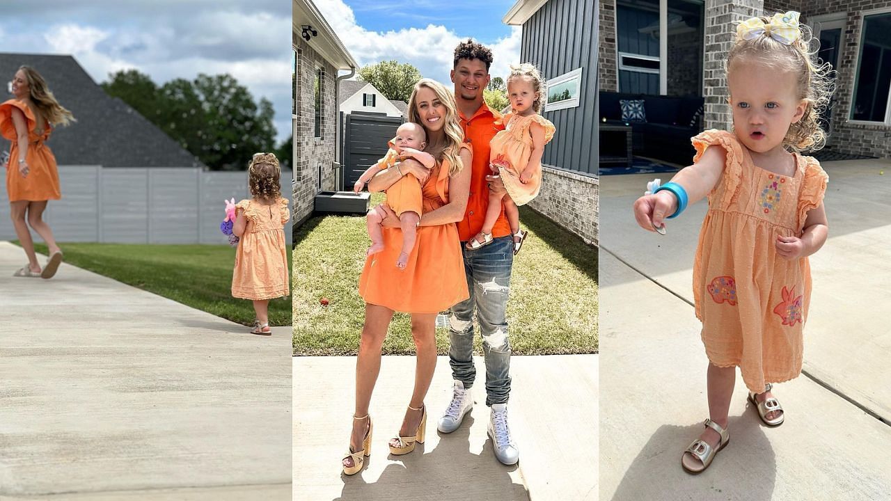 Patrick Mahomes, Brittany Matthews' Kids Wear Matching Outfits: Photos
