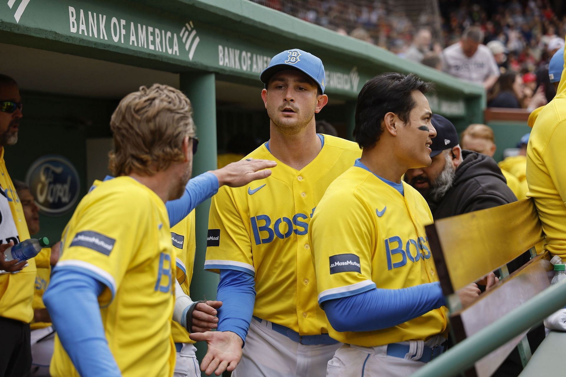 Boston Red Sox fans react to team's 17-4 record while wearing