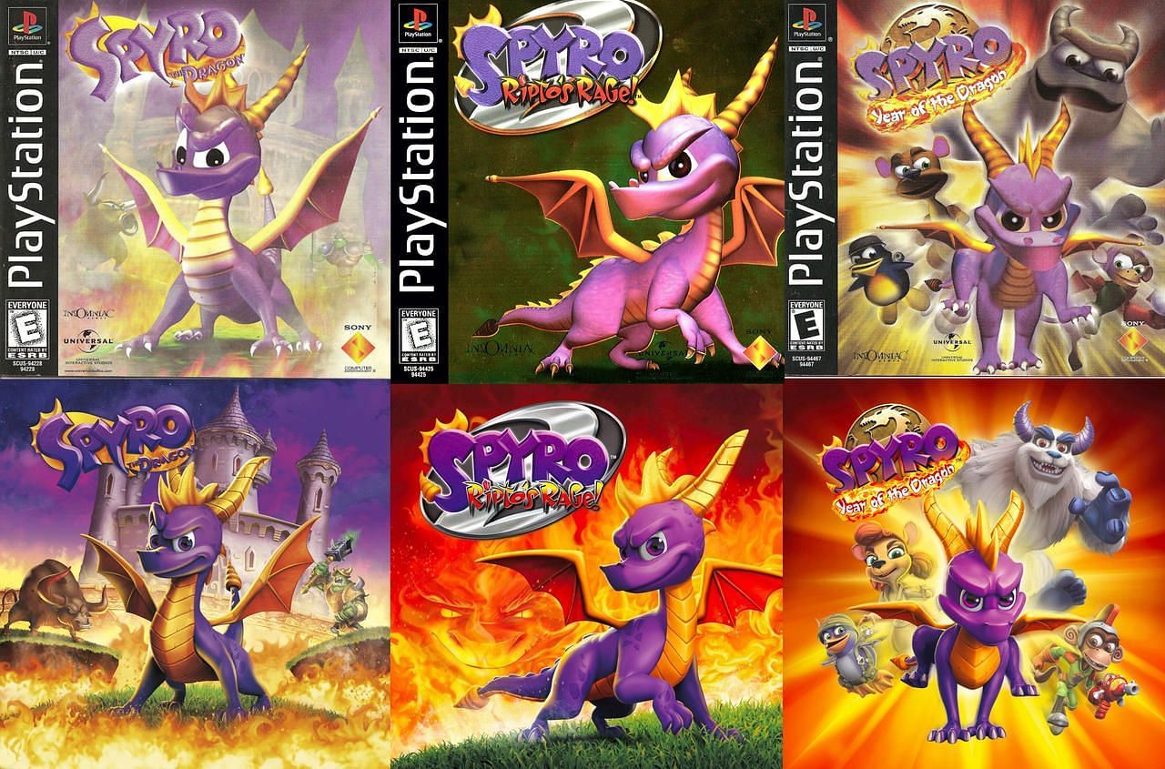 The Original Spyro Trilogy (Image via Activision and Insomniac)