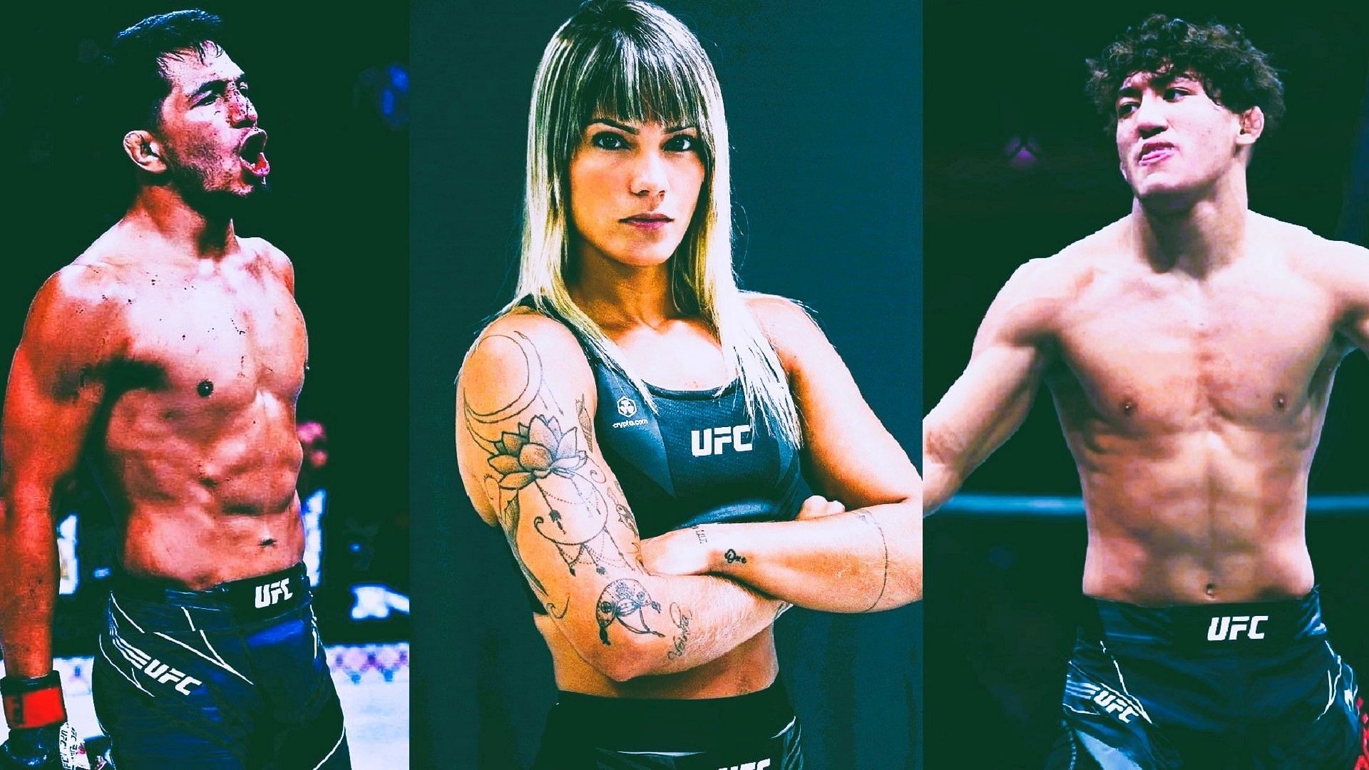 Adrian Yanez, Luana Pinheiro &amp; Raul Rosas Jr. [Images via @adrianyanez93, @luanapinheiromma &amp; @raulrosasufc on Instagram]