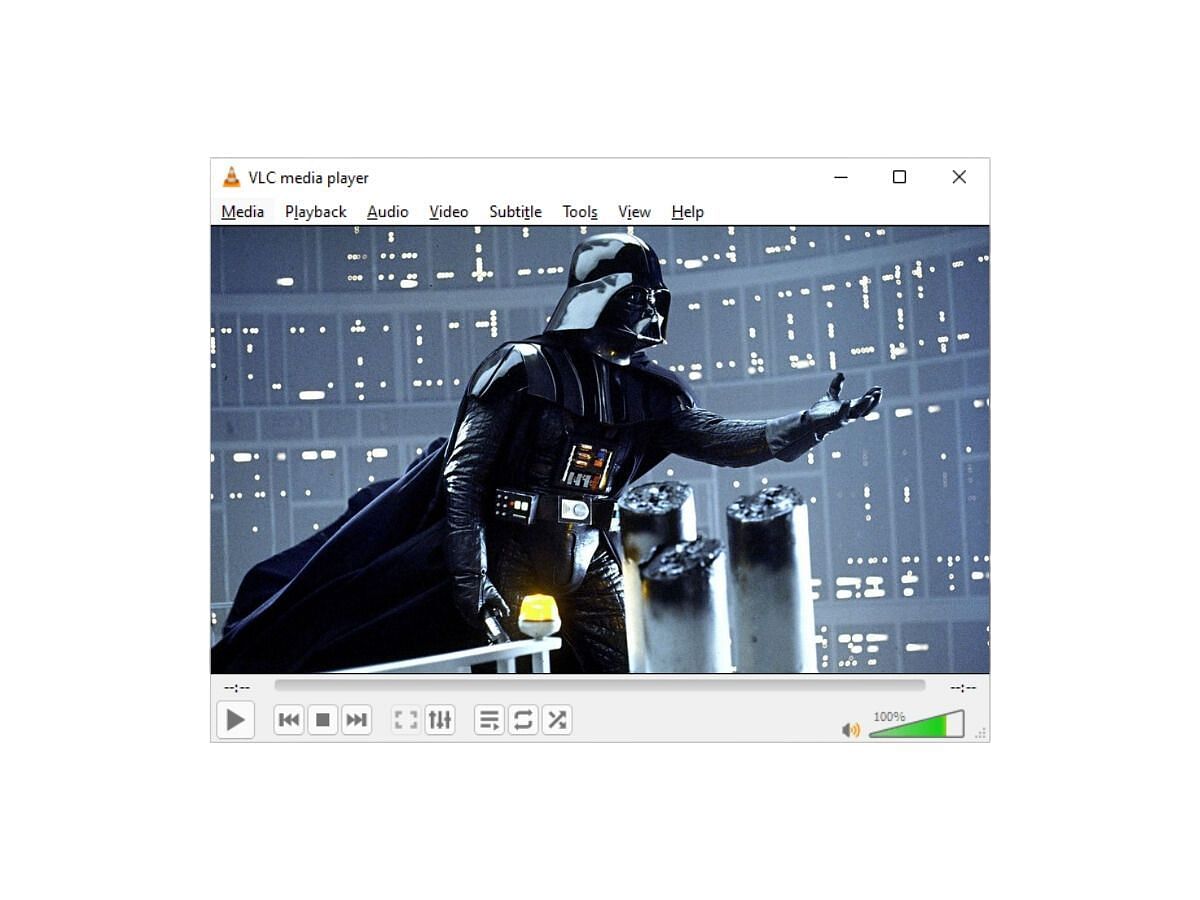 VLC Media Player (Image captured from Windows 10)