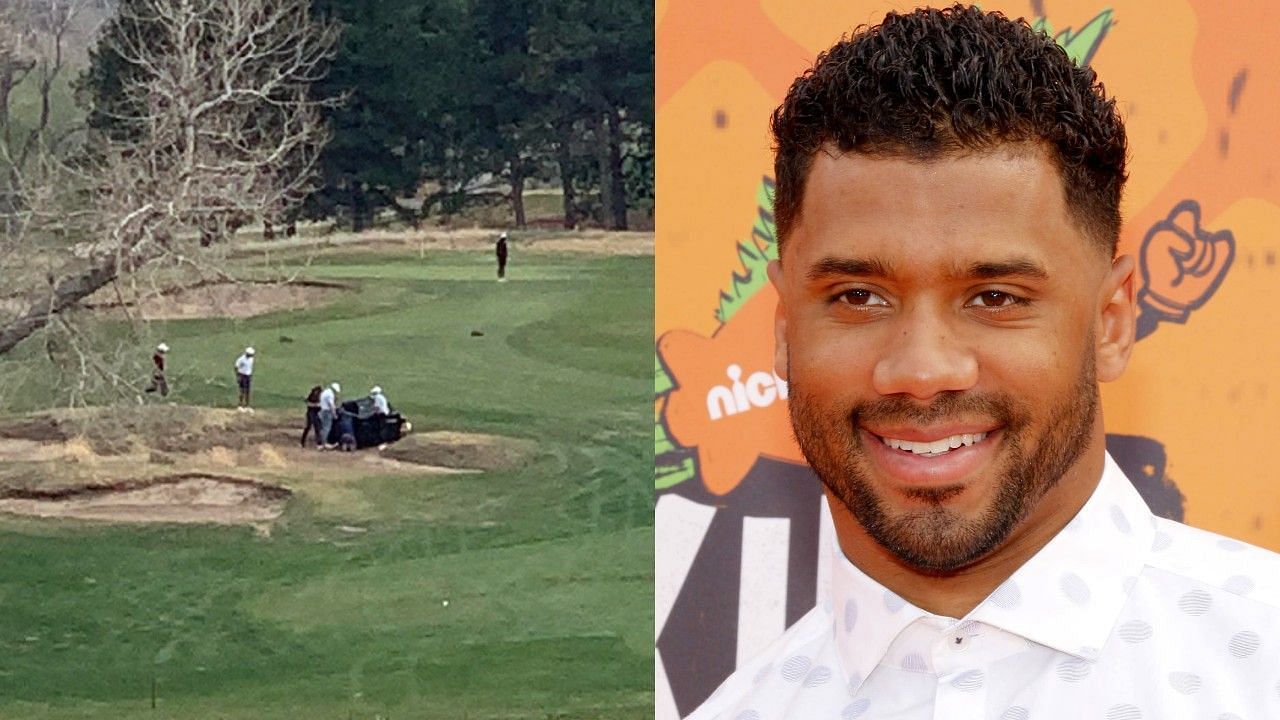 Denver Broncos quarterback Russell Wilson had quite a scare this weekend on the golf course.