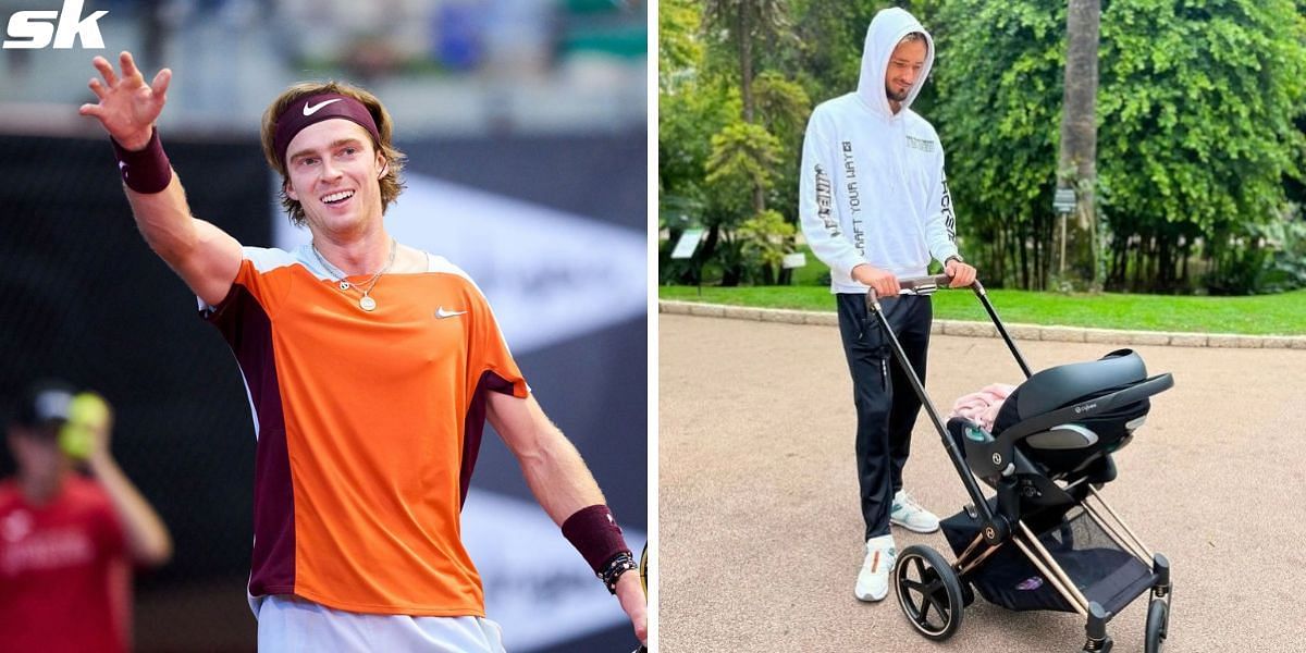 Andrey Rublev jokes about increased responsibility as godfather to Daniil Medvedev