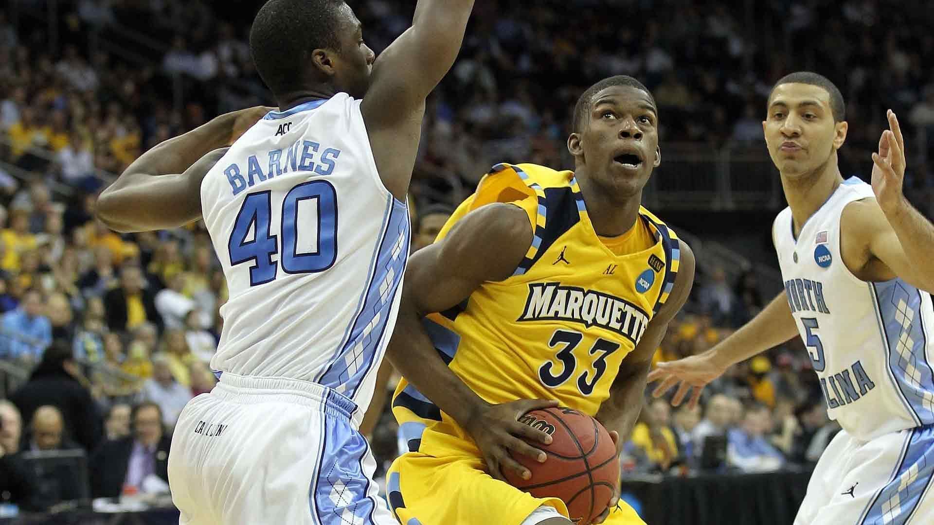 Jimmy Butler&#039;s college stats were great at Marquette (Image via Getty Images)