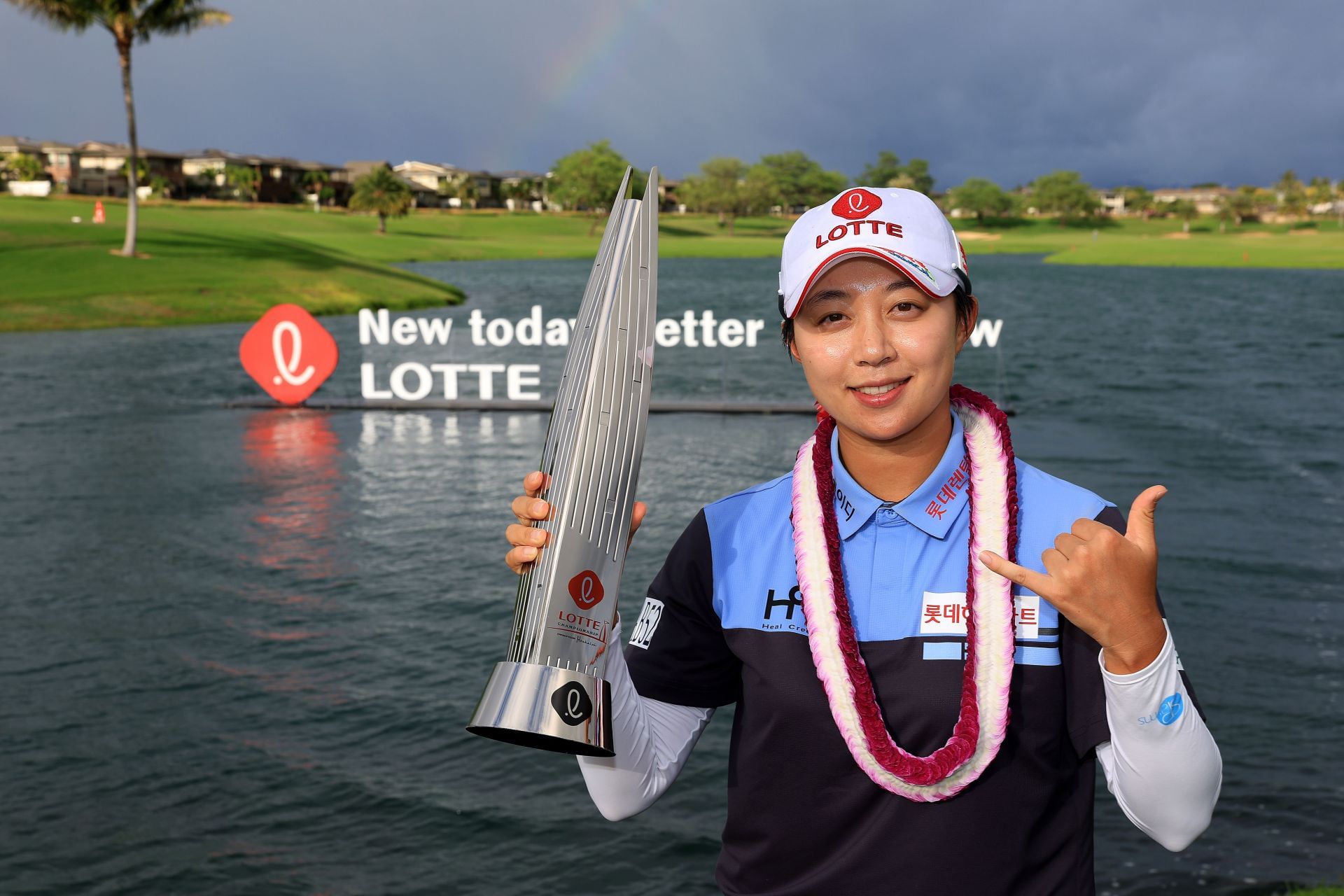 Hyo Joo Kim is the defending champion at Lotte Championship