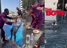 [WATCH] "Two P’s in a pod" - Nicholas Pooran gets revenge after his LSG teammate Krunal Pandya playfully pushes him into a pool
