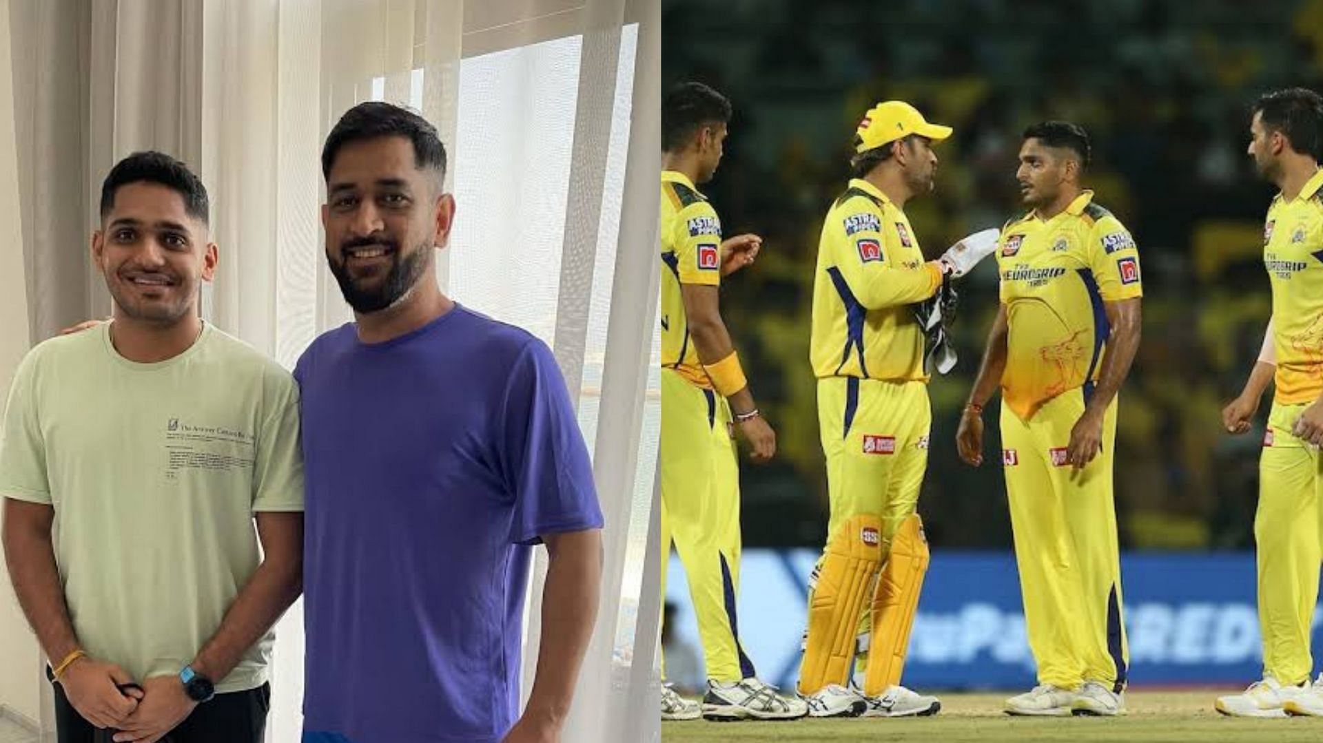 Tushar Deshpande has become a star under MS Dhoni (Image: IPL/Twitter)