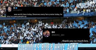 "He shut so many people up", "Saved us today" - Manchester City fans hail star's incredible performance in 3-0 win over Bayern in UCL