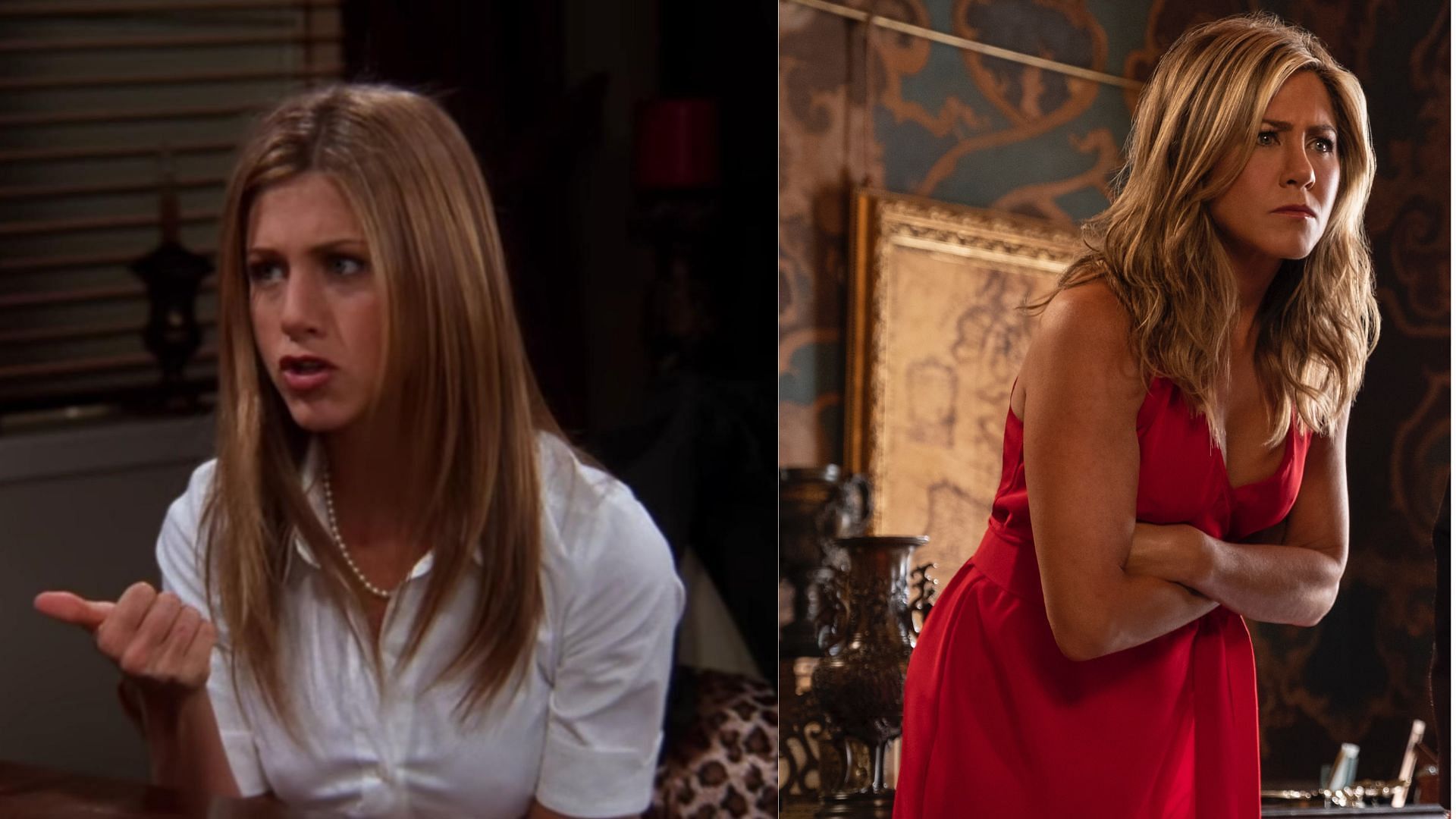 Jennifer Aniston in Friends and Murder Mystery 2 (Images via IMDB)