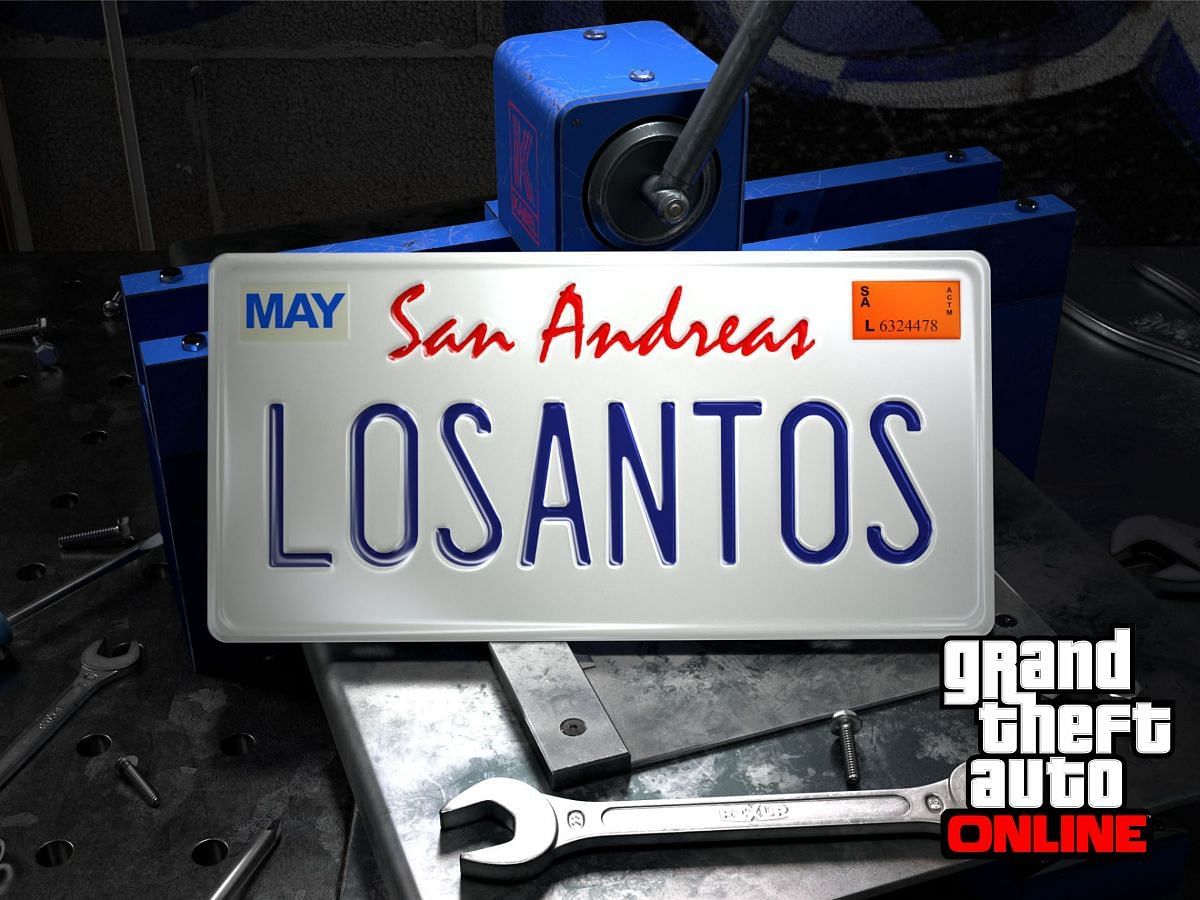 This guide covers everything important you should know about custom license plates in GTA Online (Image via Sportskeeda)