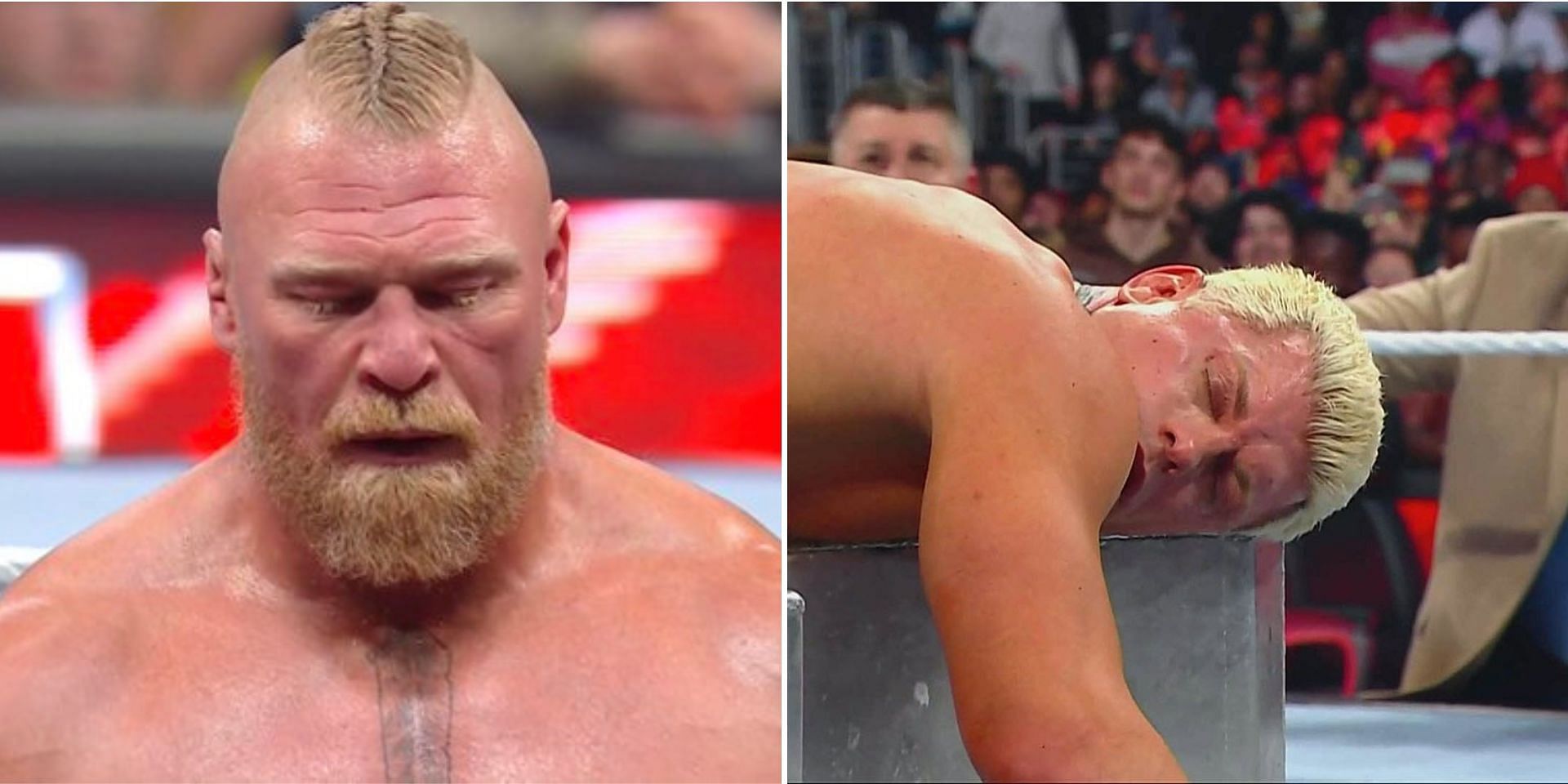 Brock Lesnar destroyed Cody Rhodes on RAW