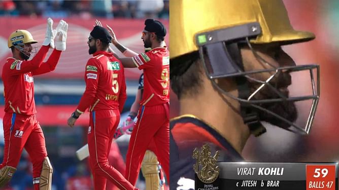[Watch] Virat Kohli loses his wicket to Harpreet Brar after a 47-ball 59 upon return to RCB captaincy in IPL 2023
