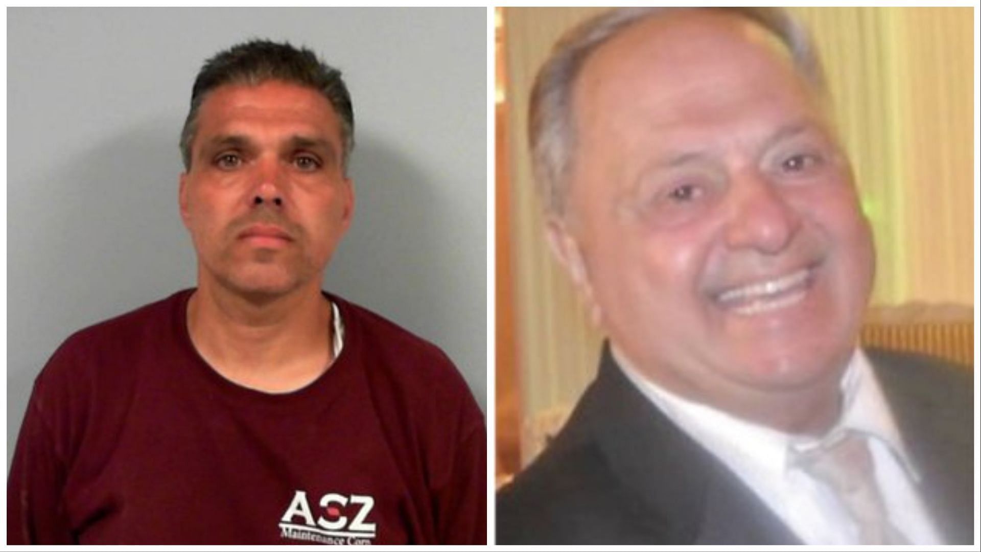 Anthony Zottola (left) has been convicted of killing his father Sylvester Zottola (right), (Images via @JeffNadu/Twitter)