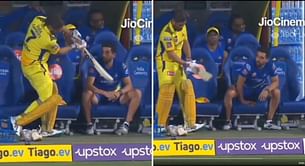 [Watch] ‘Fearful’ Deepak Chahar immediately leaves the seat during MS Dhoni’s shadow practice for RCB vs CSK, video will leave you in splits