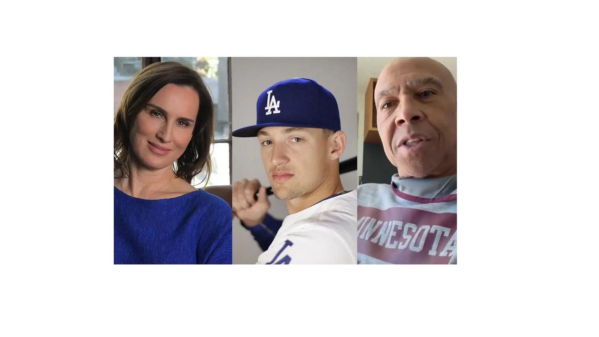 Trayce Thompson with his parents