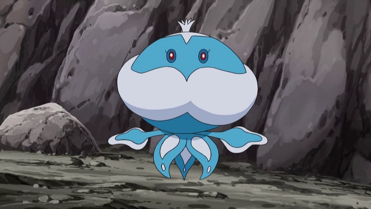 Jellicent as it appears in the anime (Image via The Pokemon Company)