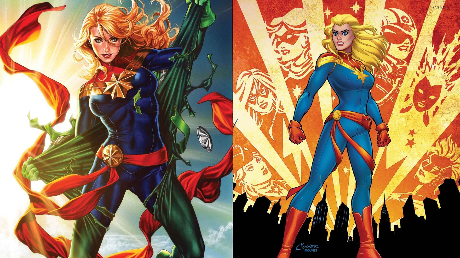 Captain Marvel collaborates with the Guardians (Image via Marvel Comics)