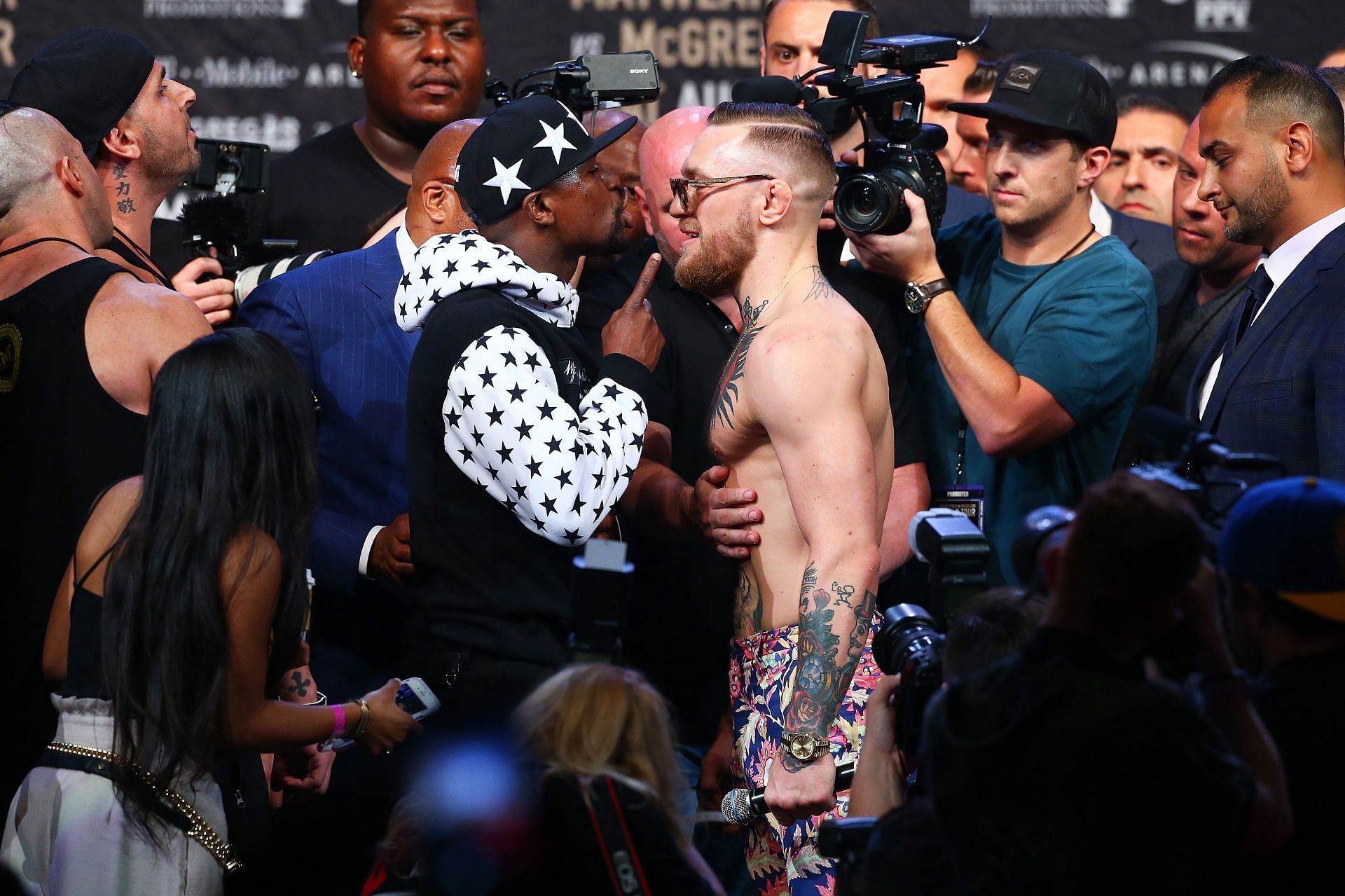 Floyd Mayweather Jr. v Conor McGregor World Press Tour - New York