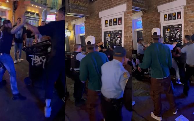 Watch: Nate Diaz's teammates let their fists fly while surrounding Chase DeMoor in alley outside Misfits Boxing at New Orleans