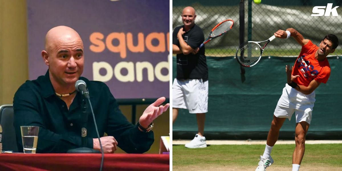 Andre Agassi discussed his split with Novak Djokovic in July 2018