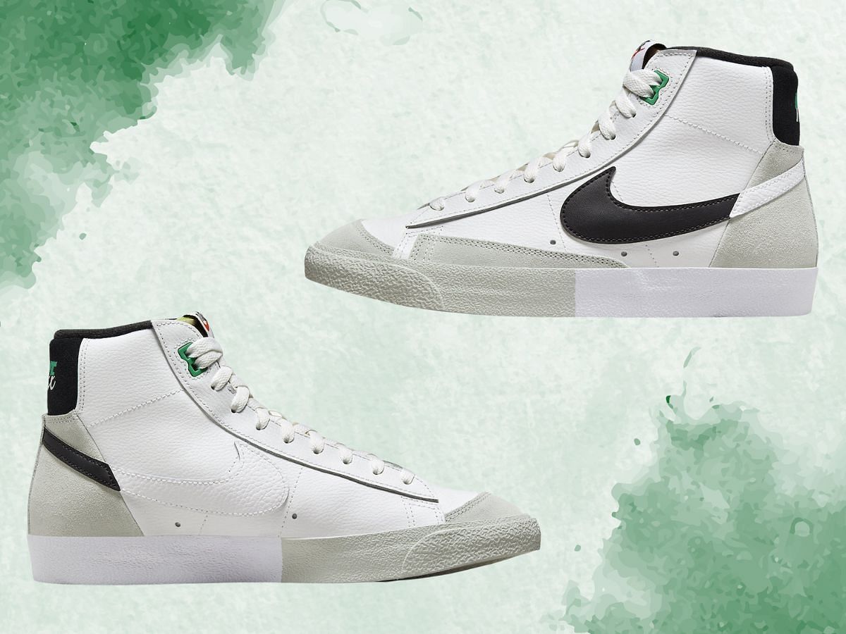 Side profiles of Blazer Mid &rsquo;77 &ldquo;Split&rdquo; sneakers (Image via SBD)