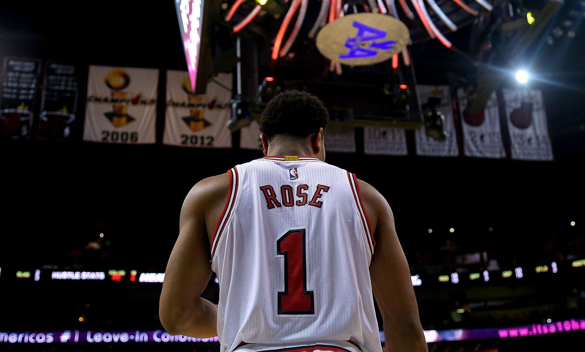 Derrick Rose with the Chicago Bulls