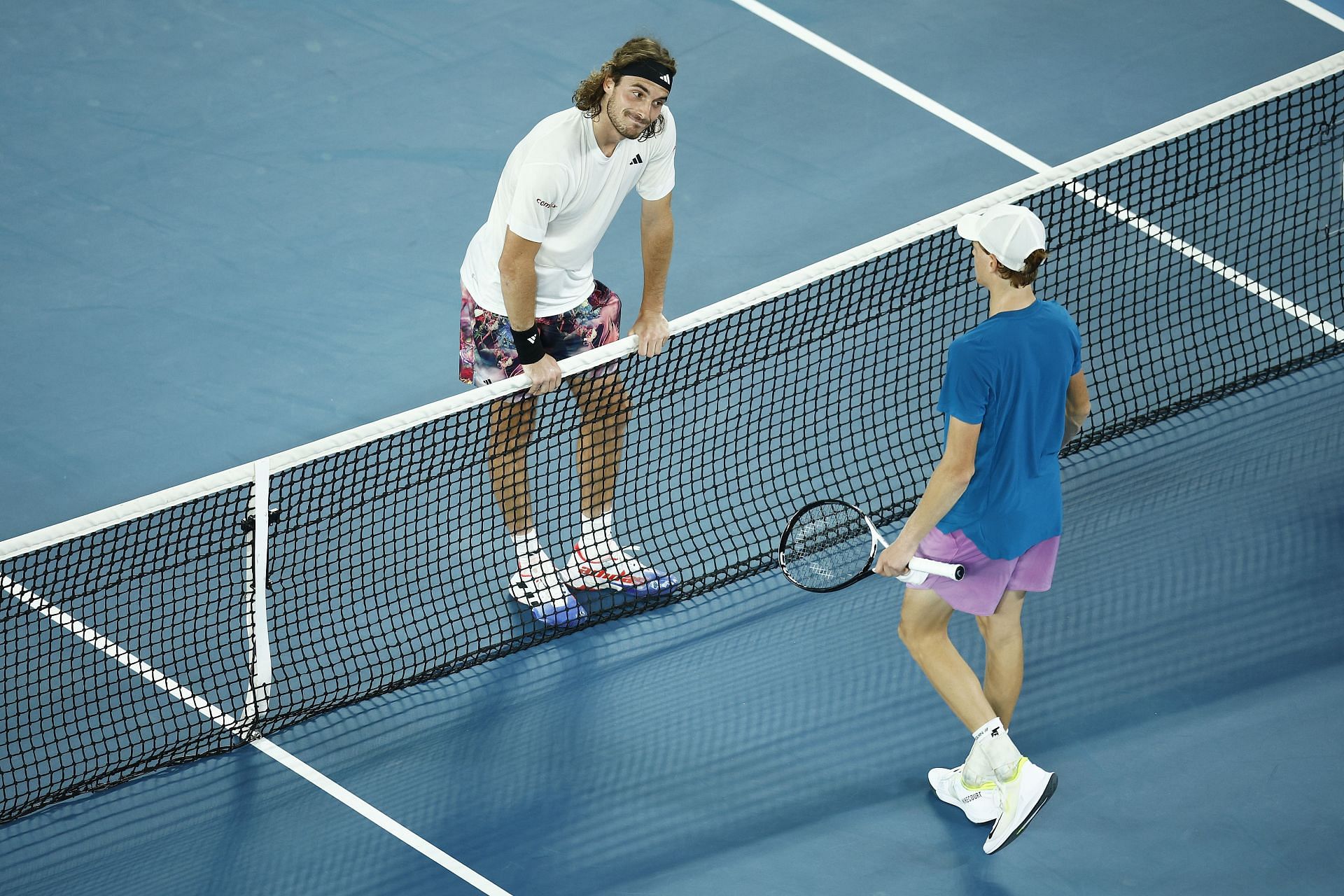 Tsitsipas defeated Sinner at the 2023 Australian Open