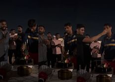 [Watch] GT players celebrate Ashish Nehra's birthday after a clinical win against KKR in IPL 2023
