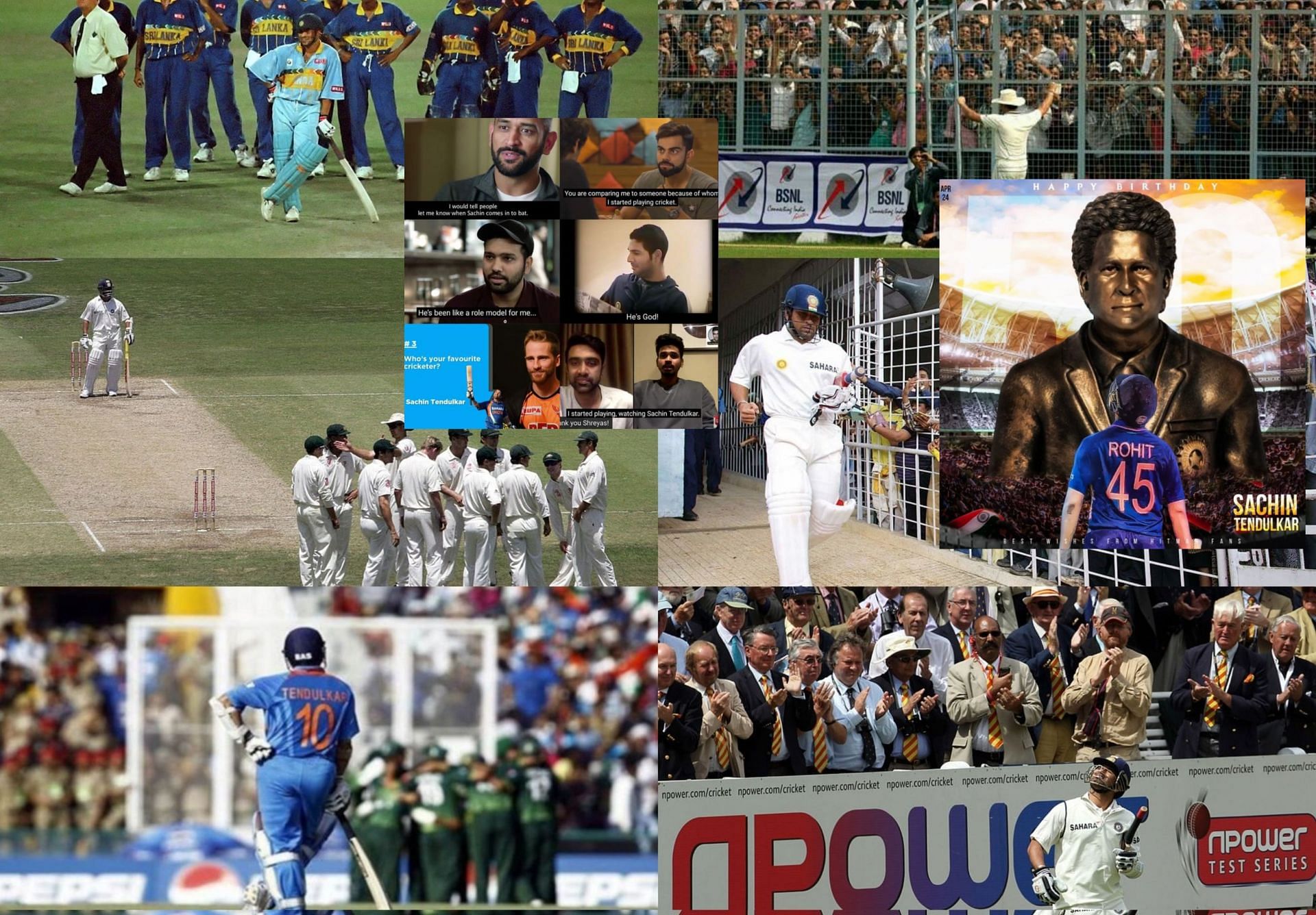 Fans wish Sachin Tendulkar on his 50th birthday. 