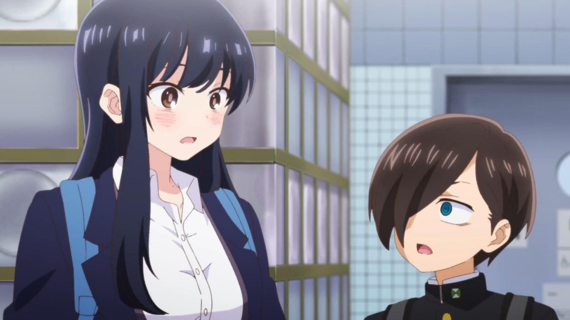 Anna Yamada and Kyotaro Ichikawa as seen in the anime (Image via Shin-Ei Animation)