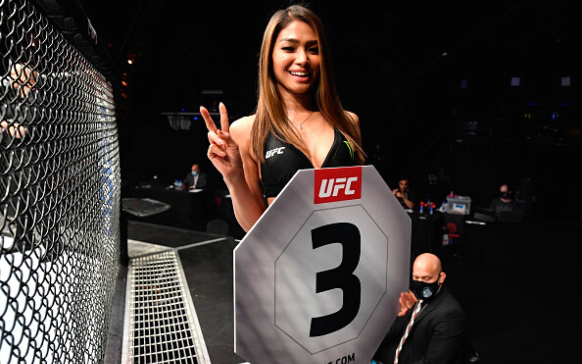 UFC 287 ring girl [Image courtesy: Getty]