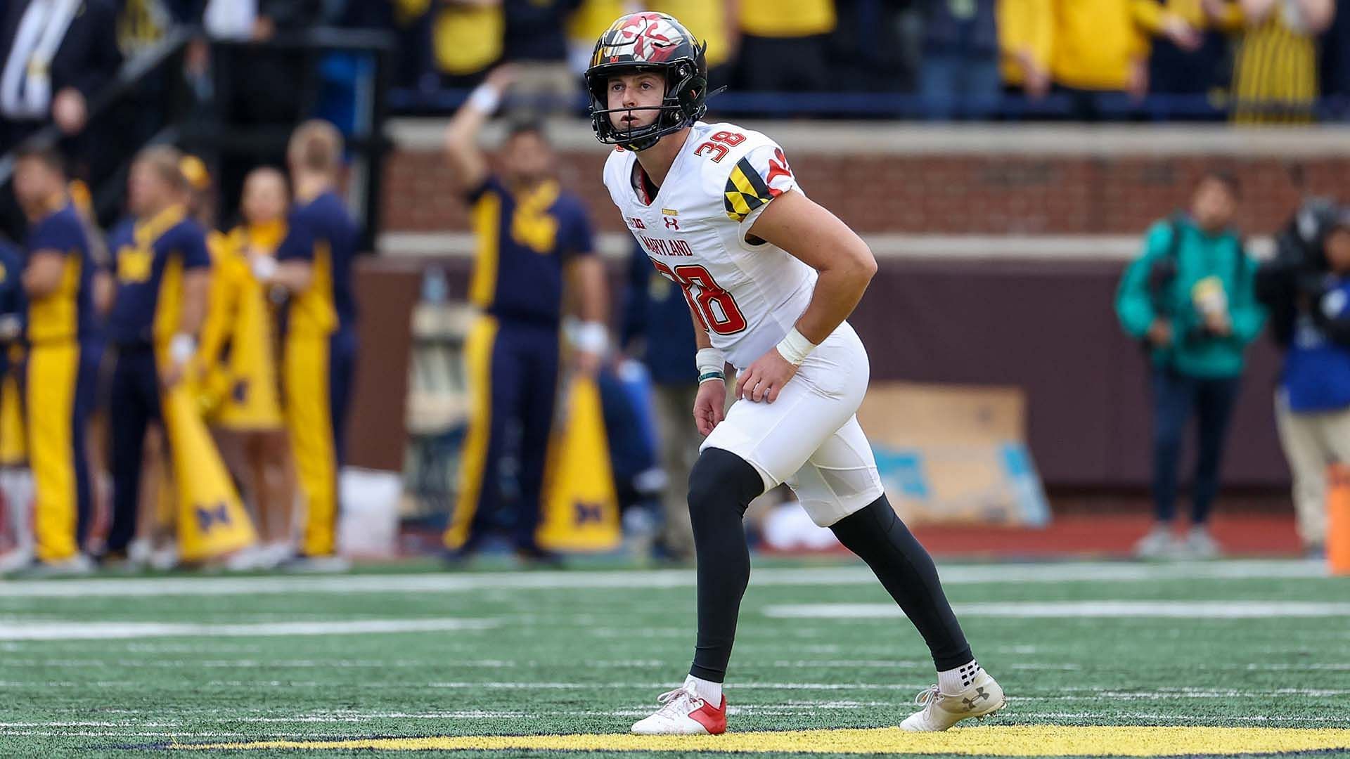 Chad Ryland playing for the Maryland Terrapins