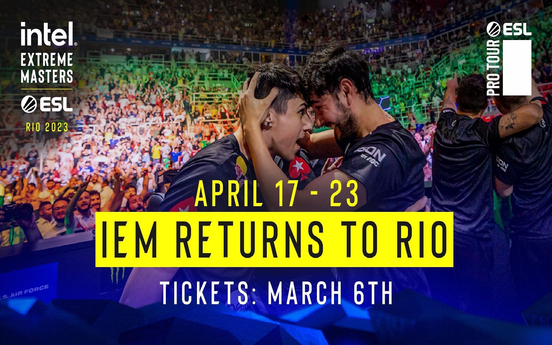 CSGO IEM Rio 2023 Schedule, teams, where to watch, and more