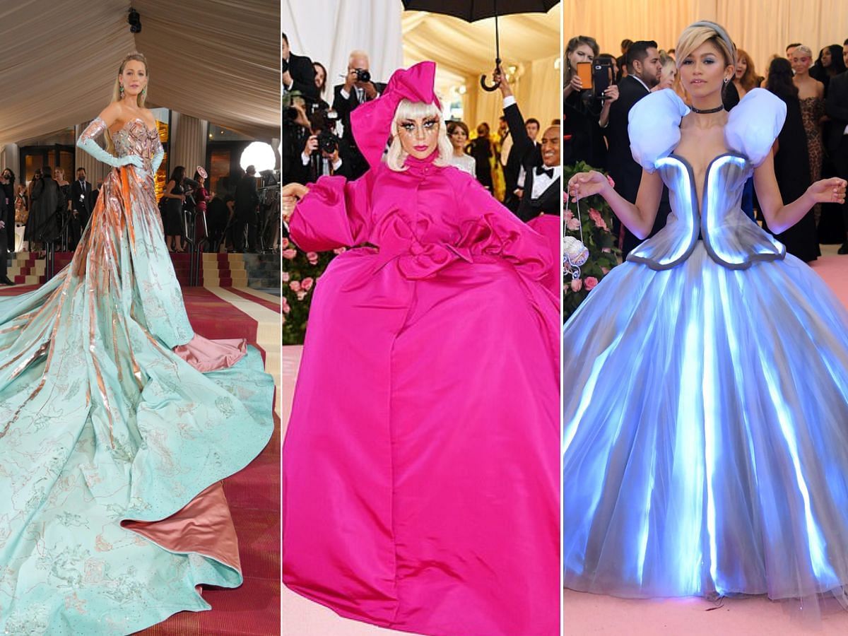 Met Gala dramatic outfit transformation (Image via Getty Images)