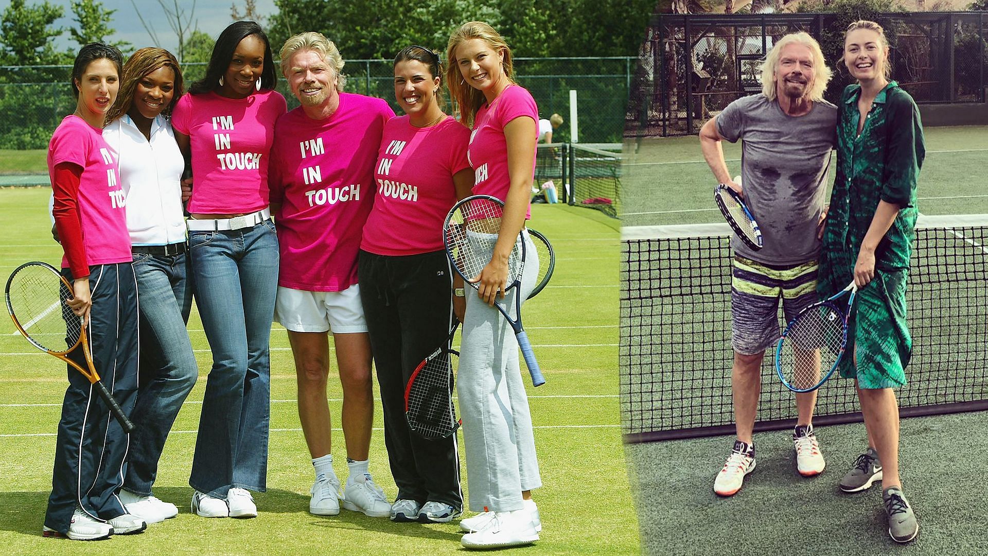 Richard Branson recalls playing tennis with Maria Sharapova and Serena and Venus Williams