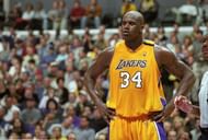 Shaquille O'Neal with the Lakers